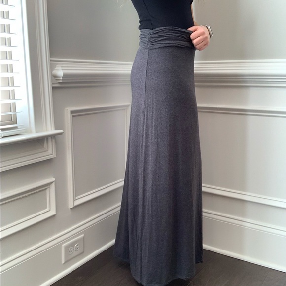 J CREW grey maxi skirt. Sz S - Picture 7 of 7